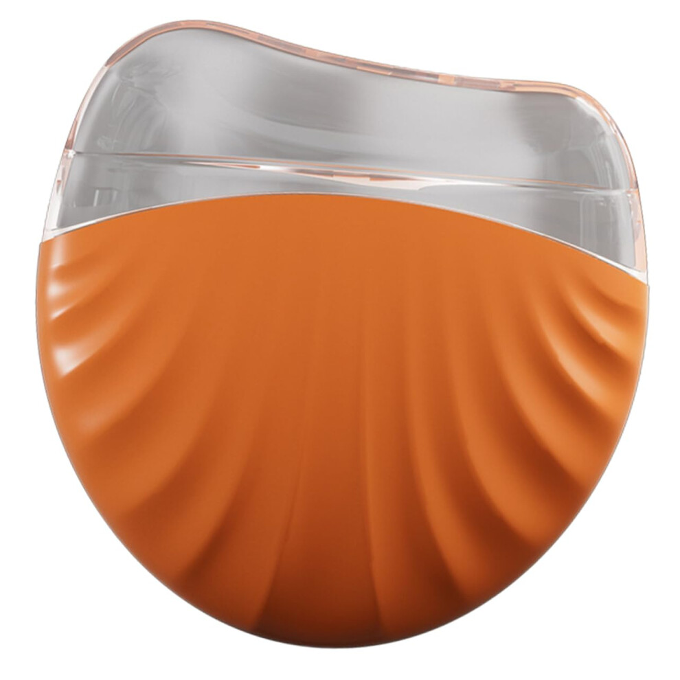 Orange Face Gua Tool Silicone Face Massager For Gentle Scraping And Lifting Smooth Edges Safe Use Portable Skincare Tool