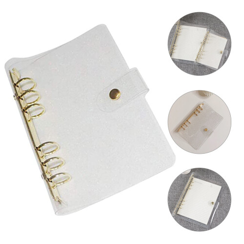 A5 Metallring Binder PVC Deckel Transparent Office Planer 2