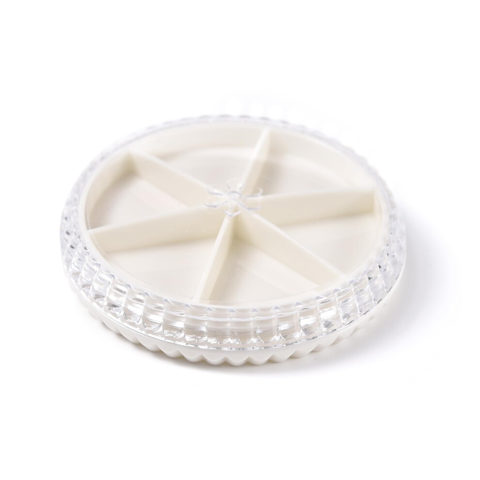 Nail Art Rhinestones Storage Wheel Manicure Box, Fake Pearl Gems Acrylic, Jewelry Decorations Case, Nail Art Supplies