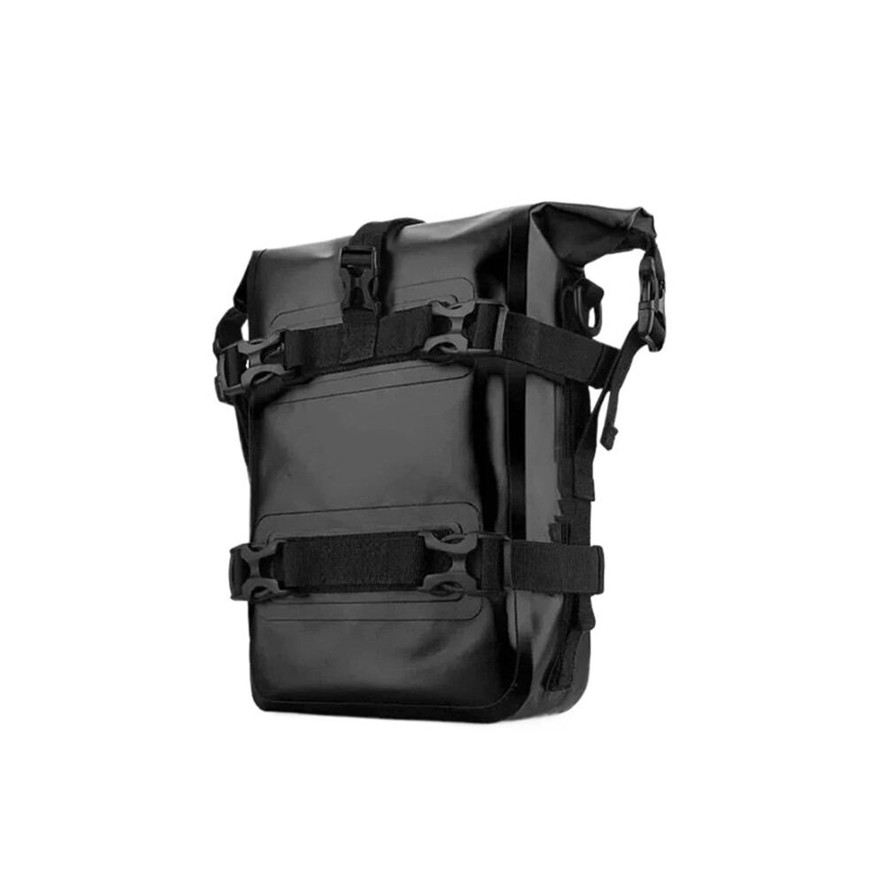Motorbike Saddle Bags Universal Fit For Motorcycle Frame Crash Bars Waterproof Side Bags Repair Tool Placement Black 9393856433926