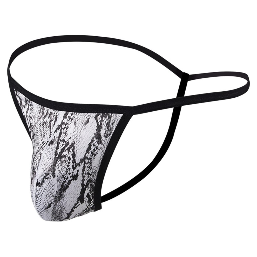 White Mens Briefs Thongs Elephant Bulge Pouch Low Rise Xxl G-String Lingerie For Stag Do