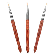3 Slijtvaste Nailart Borstels Voor Nageldesign Pen
