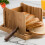 Bamboo Bread Slicer Board Set Manual Slicing Tool For Home Use Bakeware Accessory Slice Tray 3