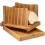 Bamboo Bread Slicer Board Set Manual Slicing Tool For Home Use Bakeware Accessory Slice Tray 5