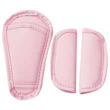 Kids Seat Belt Pad Soft Shoulder Cushion 6.5x2.56in Pink Polyester Stain-Resistant Breathable Fabric Easy Attachment