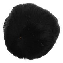 4Stk. Herren Schwarz Toupée Aus Echthaar Für Haarausfall