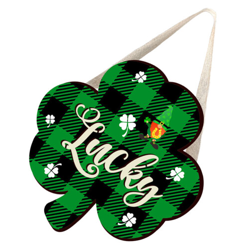 5Stk Irisches Türschild St Patrick's Day LED Leuchtend 1