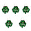 5Stk Irisches Türschild St Patrick's Day LED Leuchtend 5