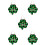 5Stk Irisches Türschild St Patrick's Day LED Leuchtend 10