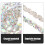 Rhinestone Chain Crystal Multicolor 1pcs 0.59x0.02x35.37in 11