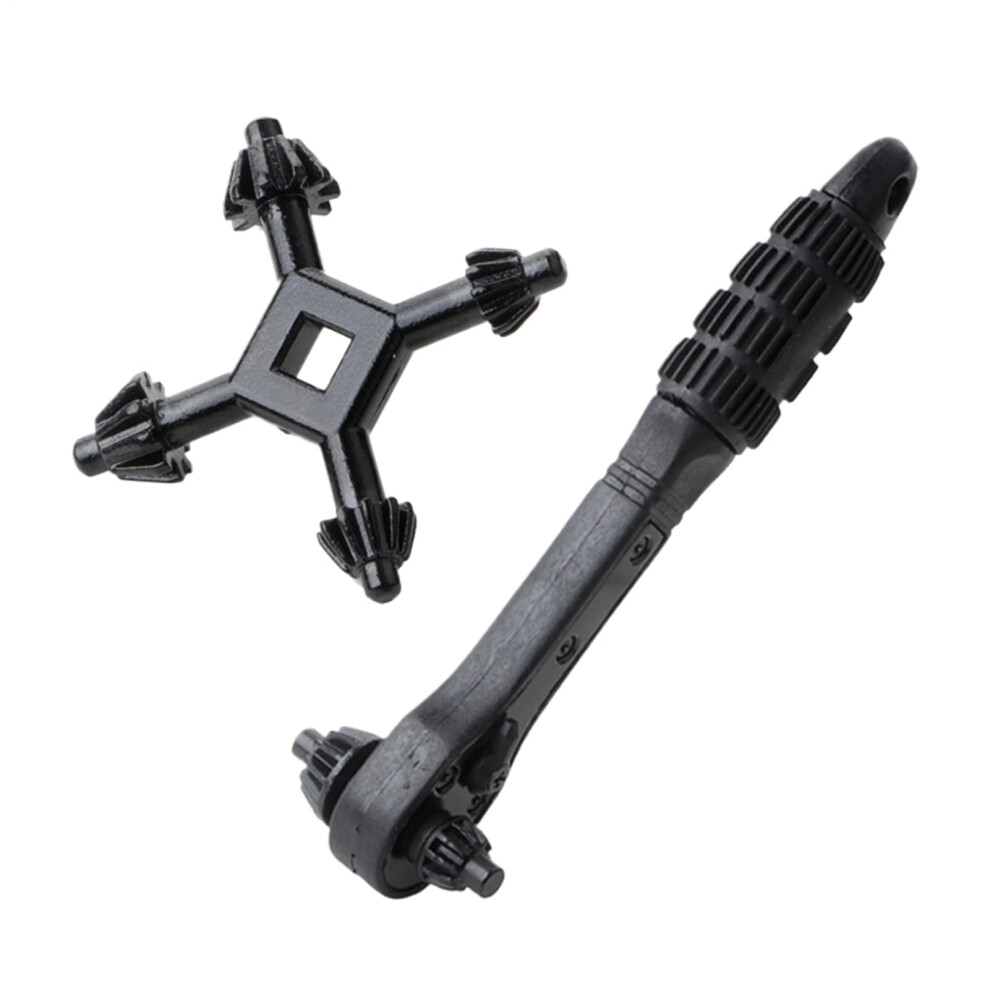 Ratchet Wrench Clamping Drill Chuck Key Spanner, Anti-Slip Socket Tool For Electronics Maintenance, HVAC-image-OPC-PMBK2GB-NEW