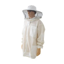 Bee Suit Beekeeping Clothing 3-Layer Breathable Ventilated Beekeeper Jacket With Removable Safety Veil Hat Size L
