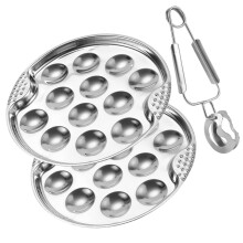 Snail Backform Kühlschrank Set 2 Schalen Silber