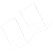 2 Displayständer Mit Klarer, Rahmloser, Transparenter Ausführung