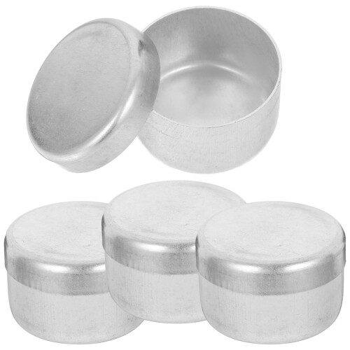 8 Aluminium Bodenprobenboxen Runde Probengefäße Mit Deckeln 2