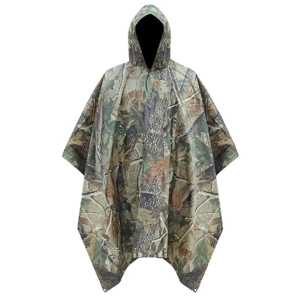 Unisex Rain Poncho Waterproof Poncho Raincoat Hooded Hunting Camping Hiking Rain Poncho Cycling Poncho