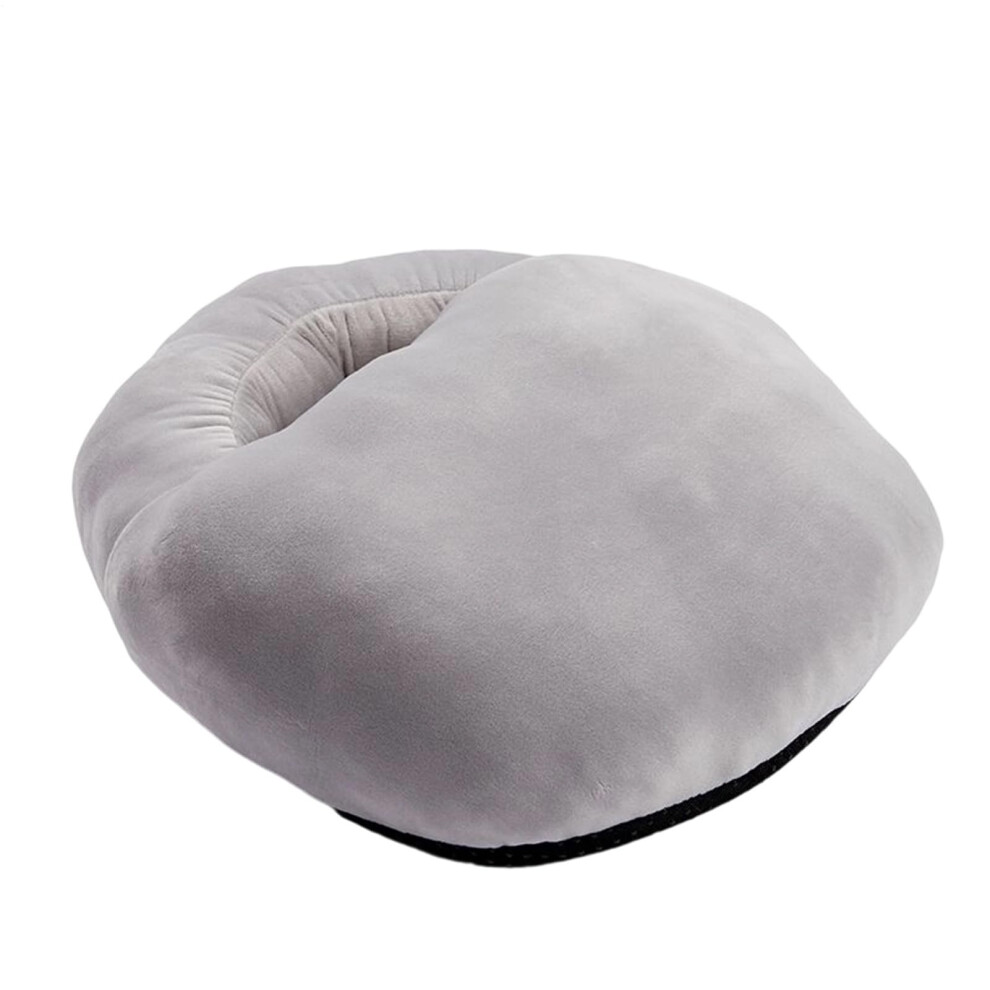 Light/Gray Electric Heated Foot Warmer Electric Foot Heating Pad Cartoon Shoes Design Under Desk Use