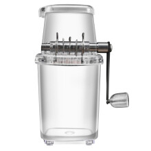 Ice Grinder Manual Ice Crusher Ice Shaver Hand Cranked Slushie Maker With Non-Slip Handle Openable Lid Home Use