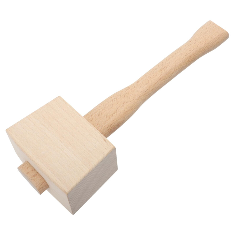 Beech Woodworking Mallet Hammer Carpenter Mallet Smooth Handle Gong Mallet Tool 9354506375997