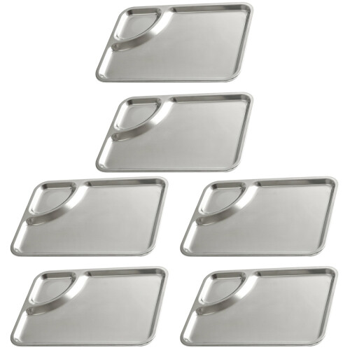 6 Teigtaschen-Platten Mehrfunktions-Chips-Schalen 1