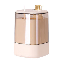 Automatic Toothpick Dispenser White, Dustproof Transparent Toothpick Case, Thickening Container, Sturdy Secure Storage
