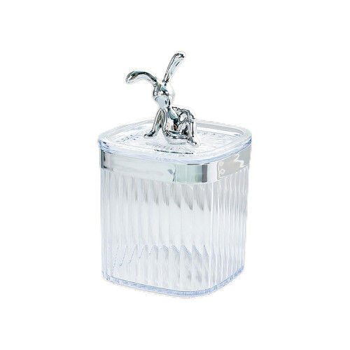 Toothpick Holder Large Capacity Square Transparent Plastic Jar Storage Container Reusable Decorative Kitchen Use