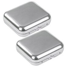 2Stk Mini Taschenaschenbecher Aus Mit Deckel