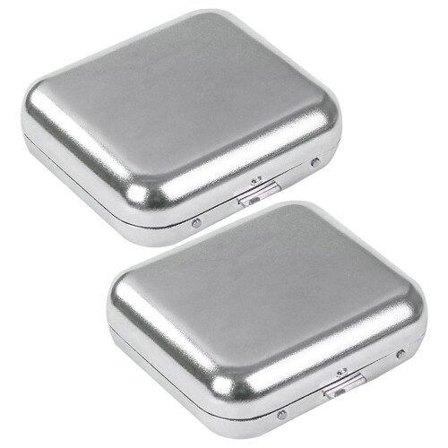 2Stk Mini Taschenaschenbecher Aus Mit Deckel