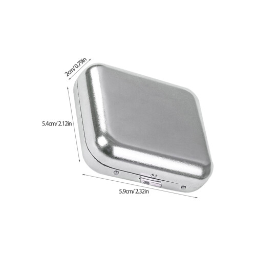 2Stk Mini Taschenaschenbecher Aus Mit Deckel 2