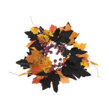Kleiner Herbstkranz Mit Ahornblättern Und Für