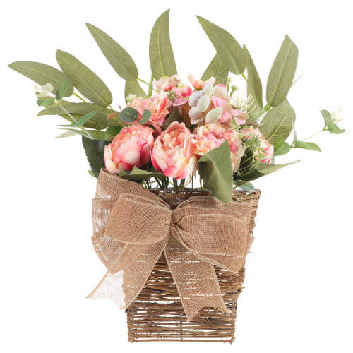 3Stück Hängender Pfingstrosen Blumenkorb Für