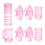 1Ensemble Tunnel Hamster Rose Pour Cage Externe DIY 1