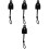 4 Sets Vorhangbefestigung Mit Bungee-Seil Schnalle 3