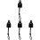 4 Sets Vorhangbefestigung Mit Bungee-Seil Schnalle 2