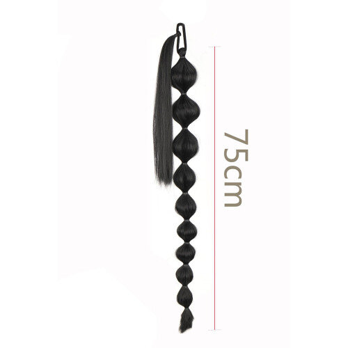 Long Bubble Ponytail Extension Mit Haargummi 1