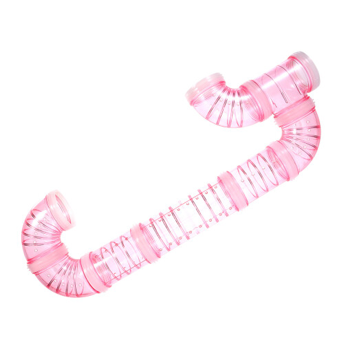 1Ensemble Tunnel Hamster Rose Pour Cage Externe DIY 2