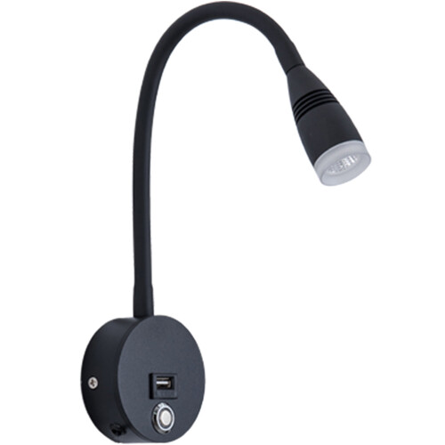 5St Wandmontierte Leselampe Dimmbar Touch-Control USB EU-Stecker