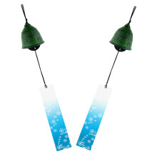 2Stk Japanische Windglocken Aus Robustem Eisen Für Terrasse Und Garten