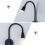 5St Wandmontierte Leselampe Dimmbar Touch-Control USB EU-Stecker 10