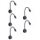 5St Wandmontierte Leselampe Dimmbar Touch-Control USB EU-Stecker 11