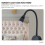 5St Wandmontierte Leselampe Dimmbar Touch-Control USB EU-Stecker 9