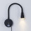 5St Wandmontierte Leselampe Dimmbar Touch-Control USB EU-Stecker 7