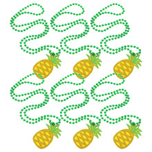 Ananas Anhänger Halskette 6er Pack Tropische Party