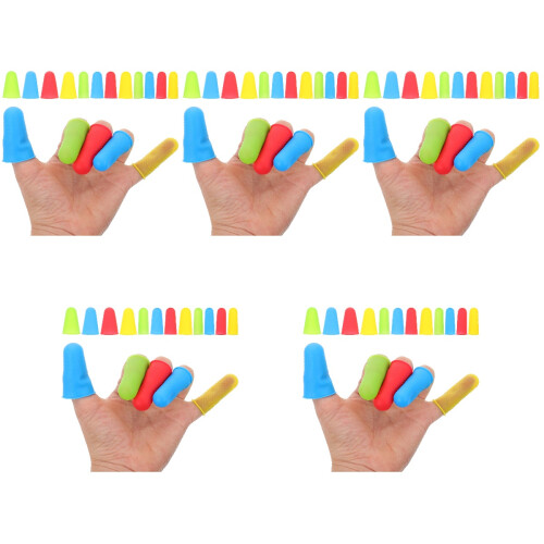 60 Silikon Fingerringe Verschleißfeste Schutzhülle 2