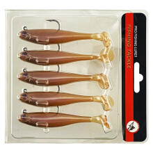 Sinking Baits for Trout Pre Rigged Soft Lure Paddle Tail Swimbait Artificial Fishing Tackle