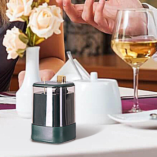 Toothpick Holder Dispenser Automatic, Automatic Toothpick Dispenser, Press Toothpick Box, Stable Safe Storage 1