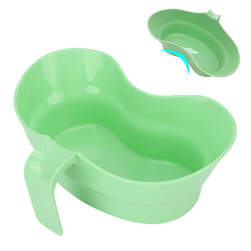 Vomit Basin Cup Plastic Emesis Basin With Hanging Handle Large Opening Spit Cup For Elderly Bedridden Teeth Cleaning