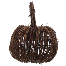 2Stk Rattan Geflochtene Kürbisse Für Halloween Und Herbstdekoration
