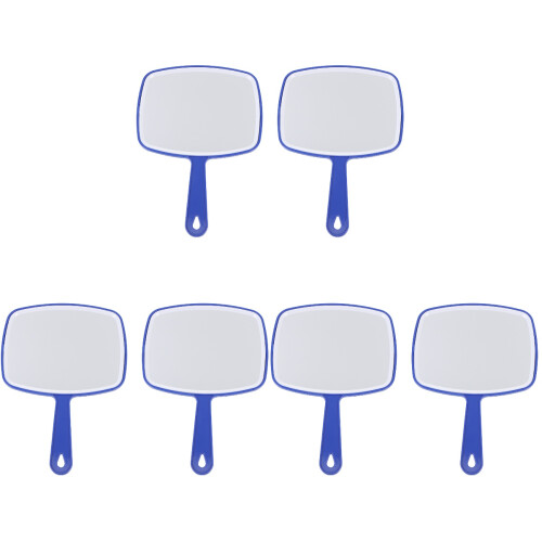 6 Kunststoffgriff Schminkspiegel Blau 2