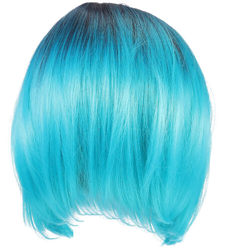 Gradient Farbe Bob Perücke Glatte Cosplay Party Kopfbedeckung 2